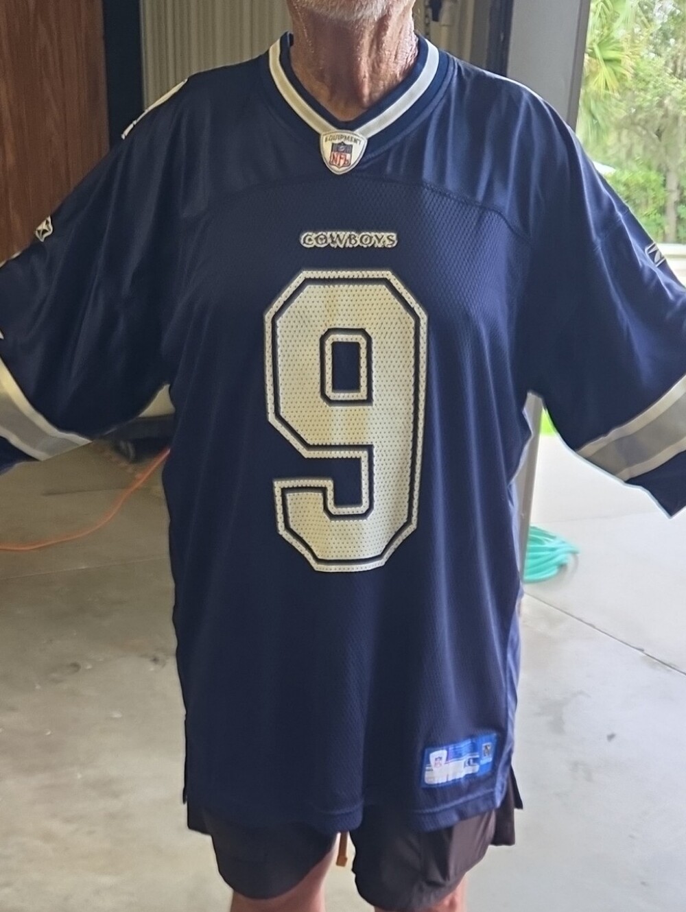 Reebok Navy Blue Dallas Cowboys #9 Football Jersey